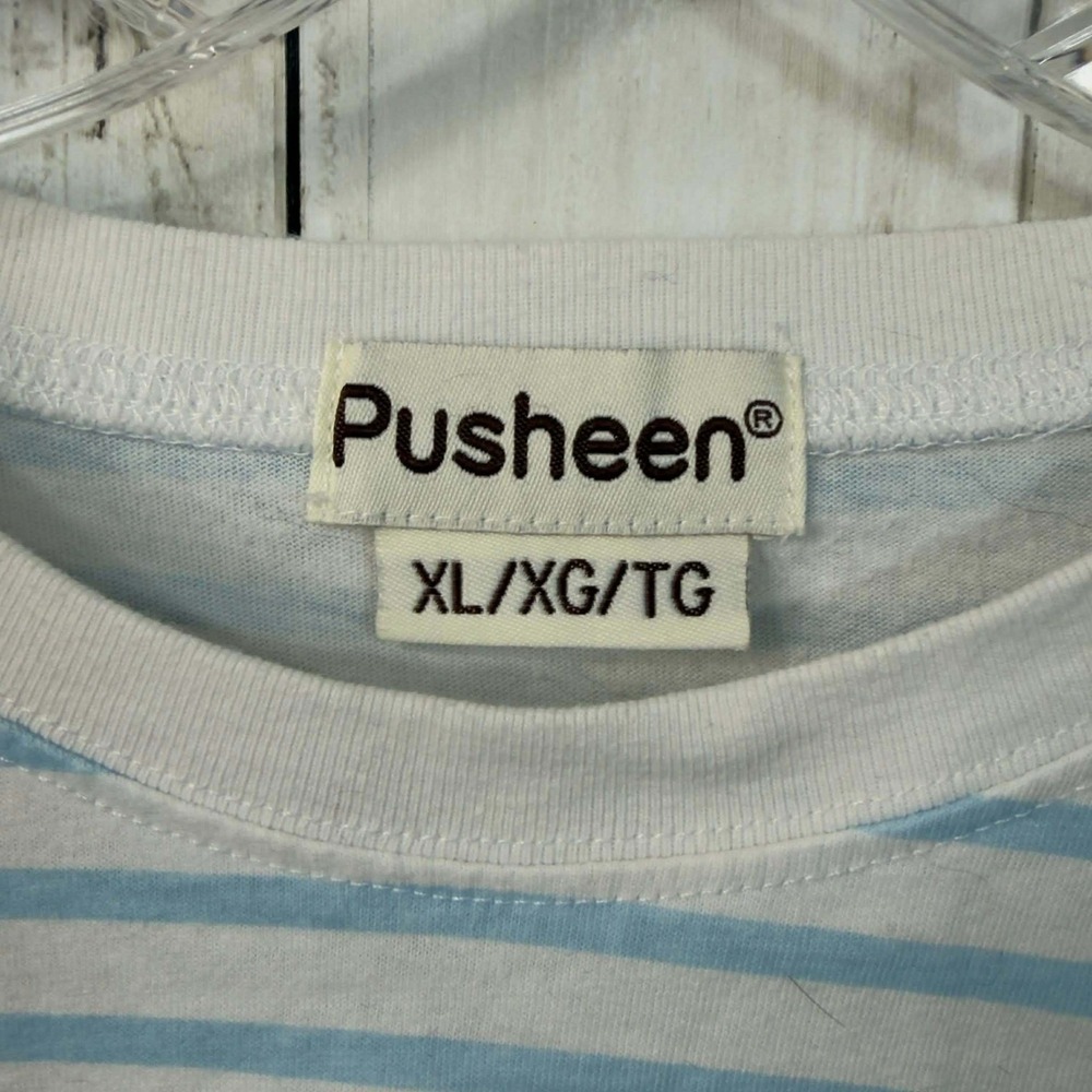 Pusheen Women's Striped Long Sleeve Tee Cute Cat Graphic Cotton Blend Size XL - Picture 5 of 6